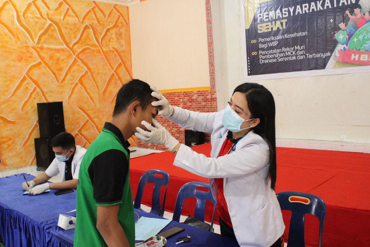 Lapas Siborongborong Gelar Layanan Kesehatan Menyambut HBP Ke-60