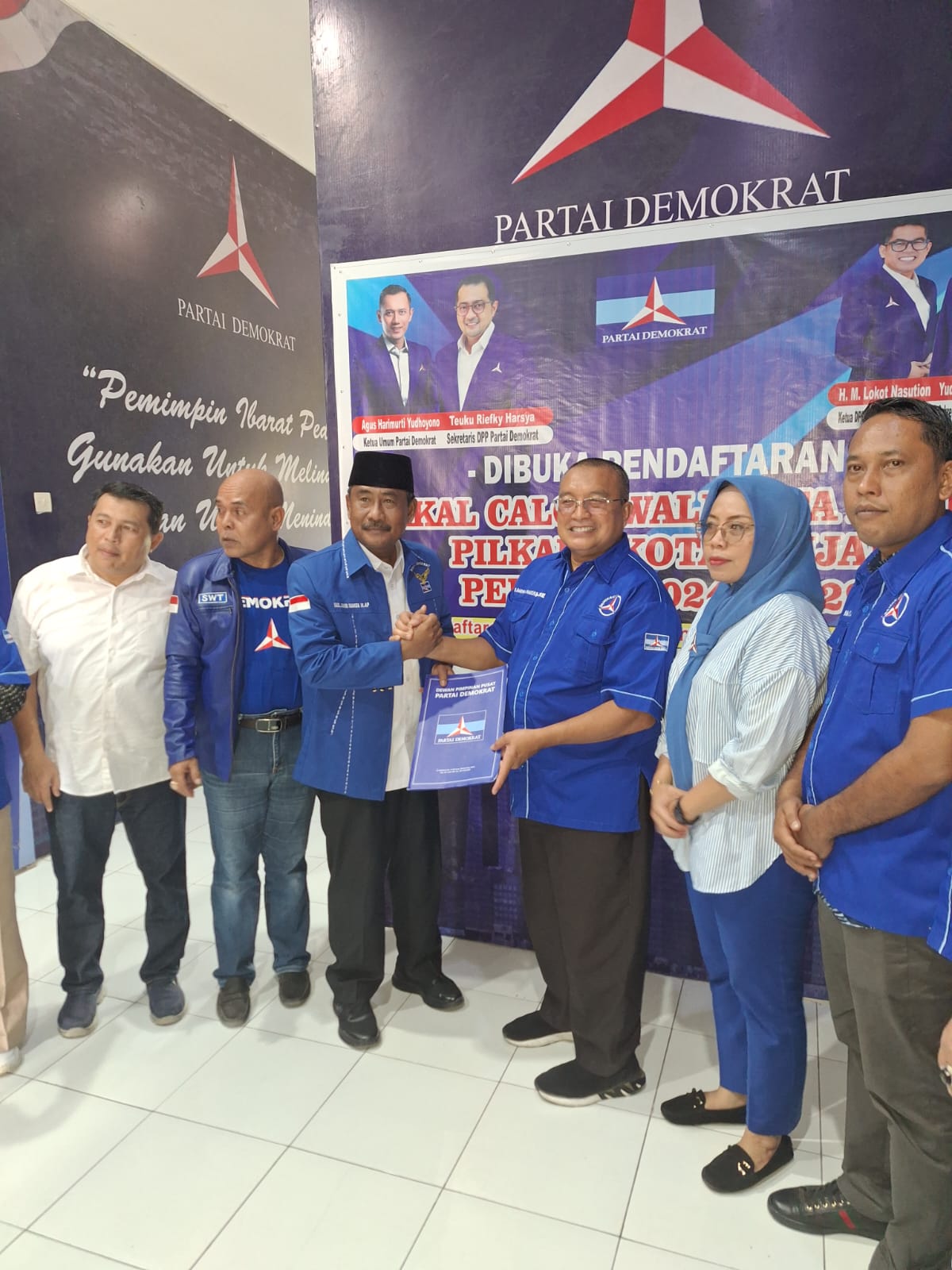 Maju Lagi Jadi Wali Kota Binjai, Amir Hamzah Daftar Ke Partai Demokrat