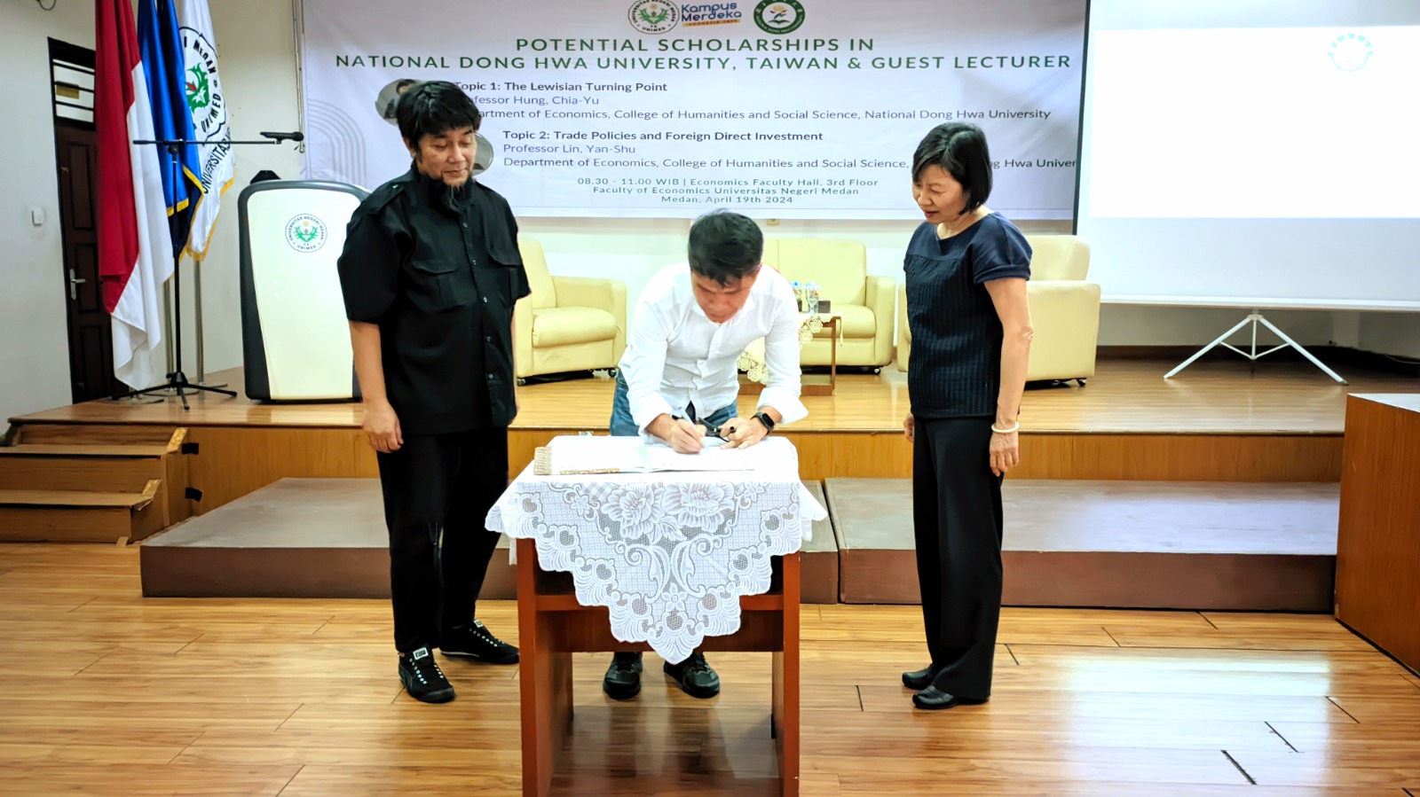 FE Unimed Sambut Tawaran Beasiswa dan Kerjasama Dengan NUDH Taiwan