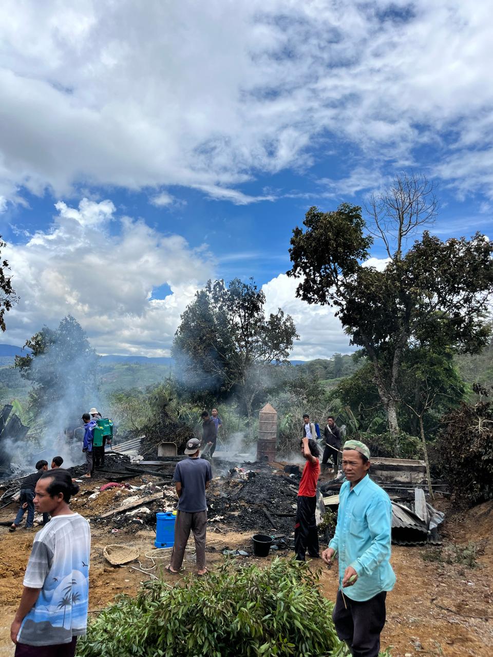 Satu Rumah Ludes Terbakar Di Aceh Tengah