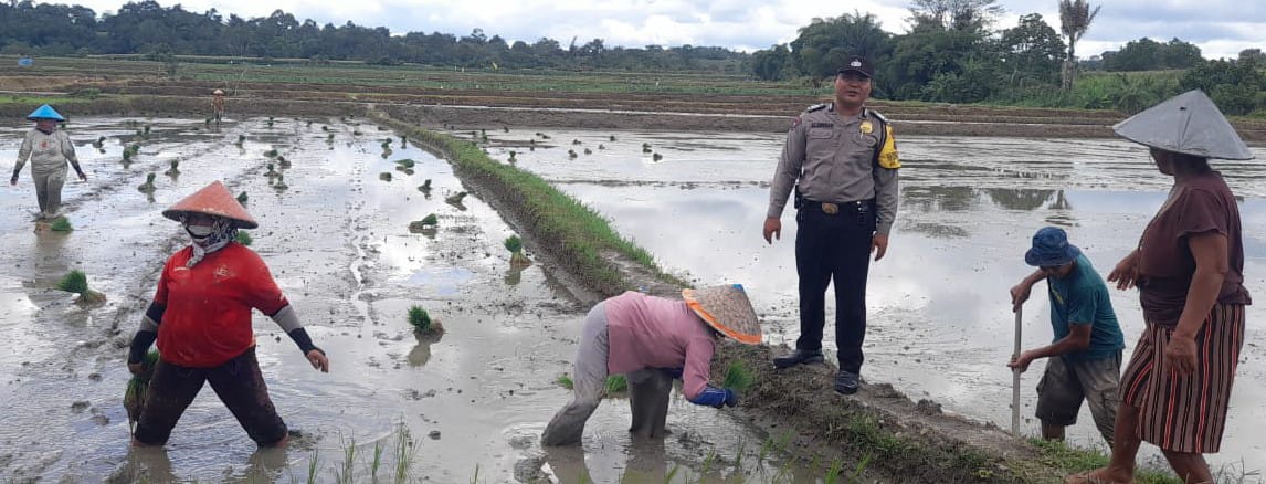 Musim Tanam Padi, Bhabinkamtibmas Polres P. Siantar Sambangi Warga Binaan