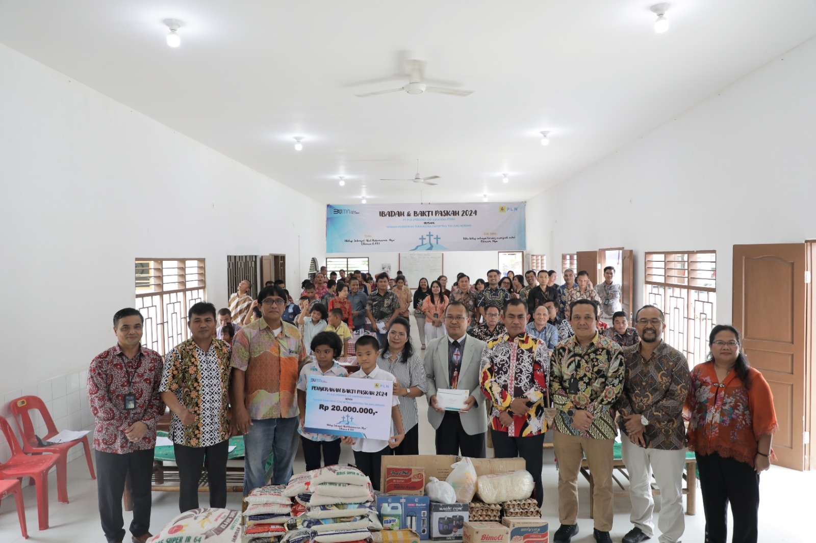 PLN UID Sumatera Utara Berbagi Bakti Paskah 2024