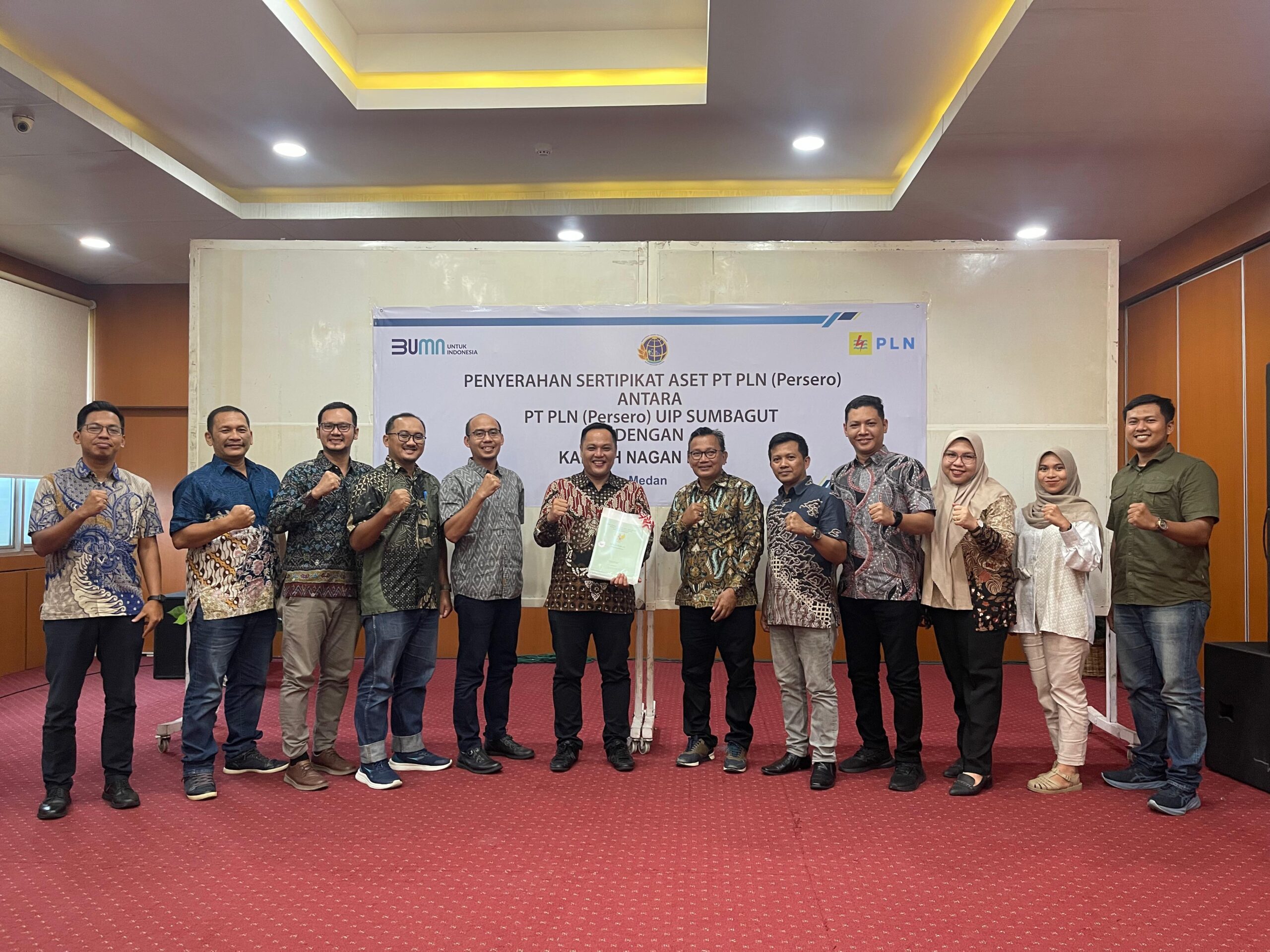 Care For Asset, PLN Terima 29 Sertipikat Tapak Tower