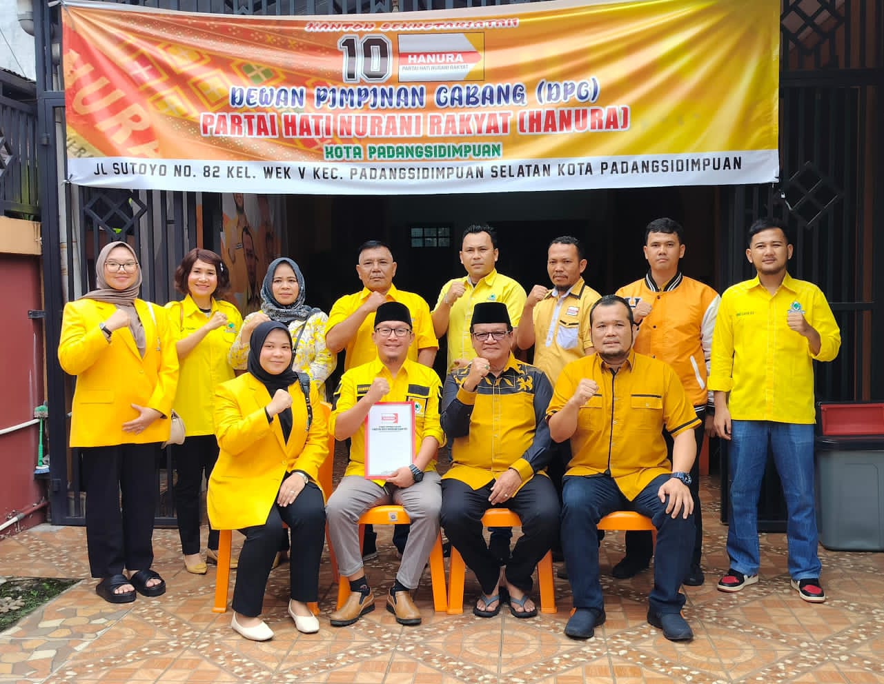 Bersinergi Membangun P.Sidimpuan, Irsan Ambil Formulir Ke Hanura