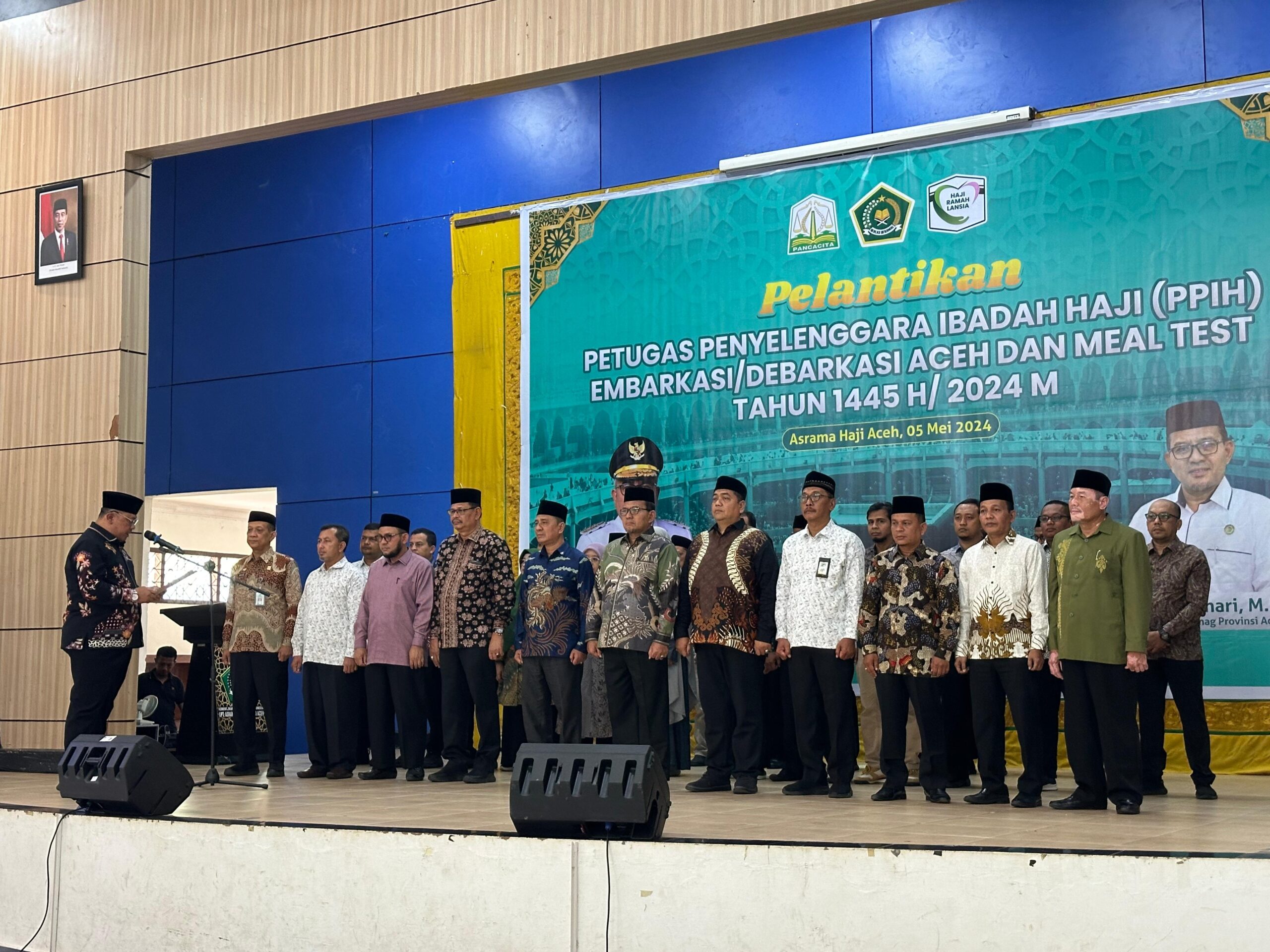 44 Panitia Penyelenggara Ibadah Haji Embarkasi Aceh 2024 Dilantik