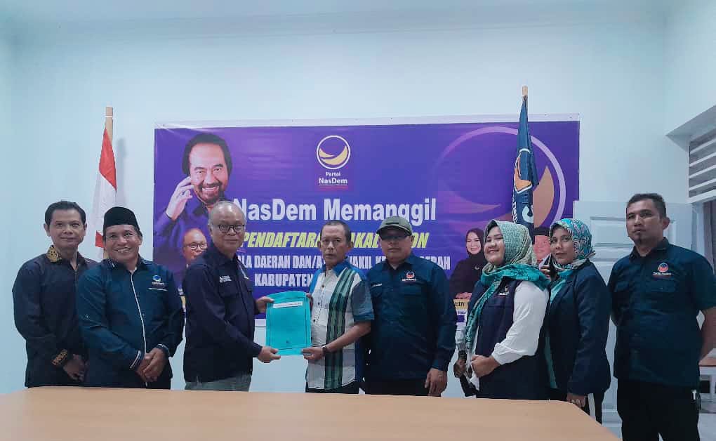 Serius Berkompetisi Di Pilkada Tapsel, Ahmad Fauzan Daulay Daftar Ke Partai Nasdem