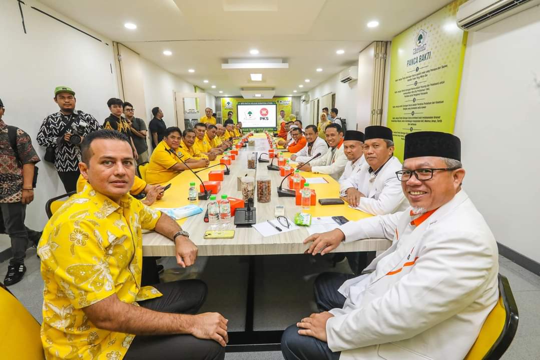 Ijeck Sambut Kunjungan Pengurus DPW PKS Ke DPD Golkar Sumut