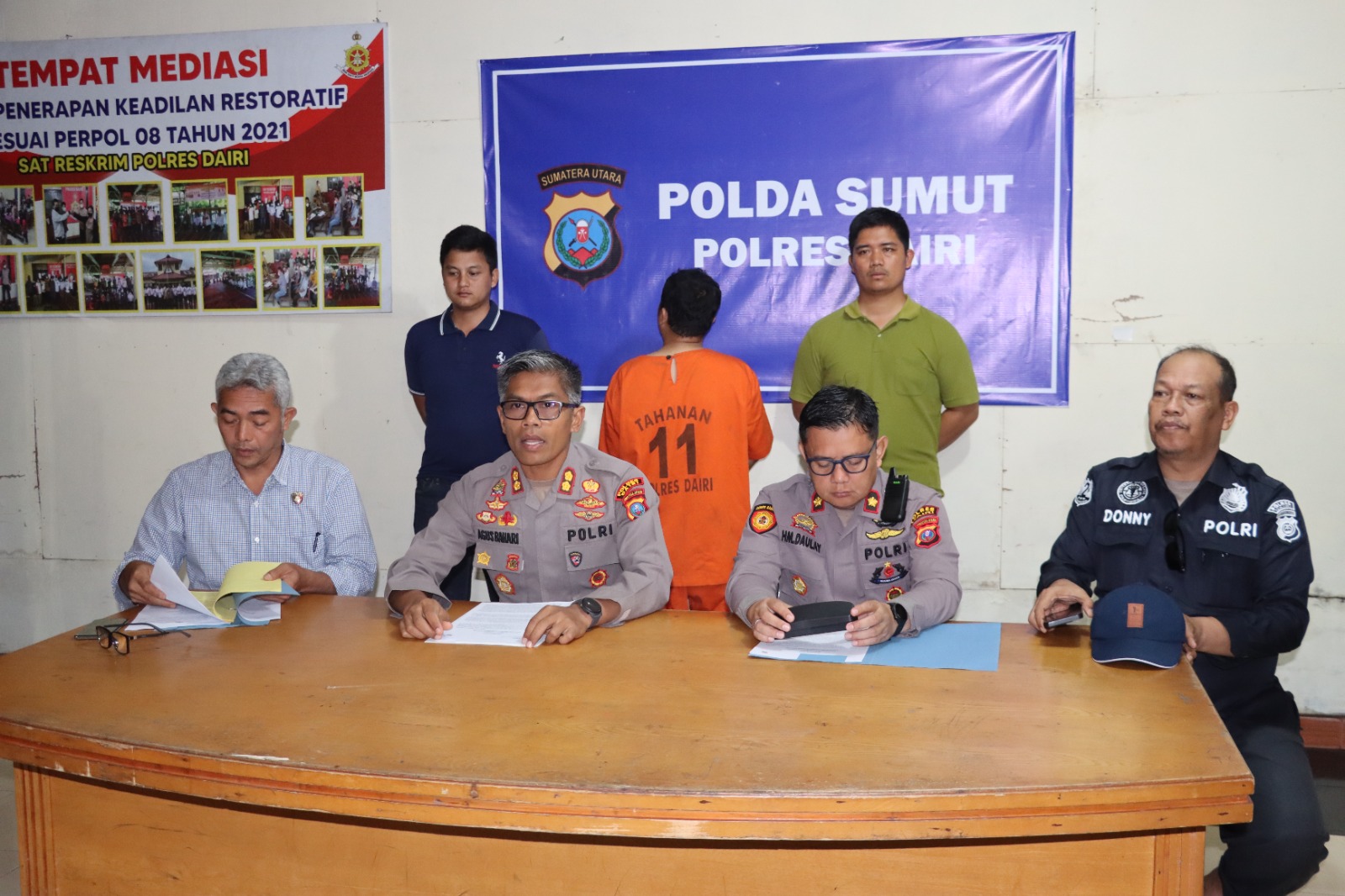 Sat Reskrim Polres Dairi Ringkus Tersangka Kasus Penghinaan Suku Pakpak