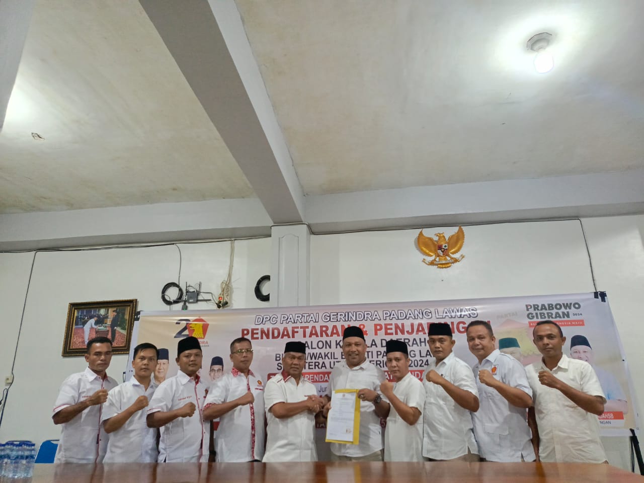 DPC Partai Gerindra Terima Pendaftaran Balon Bupati Palas