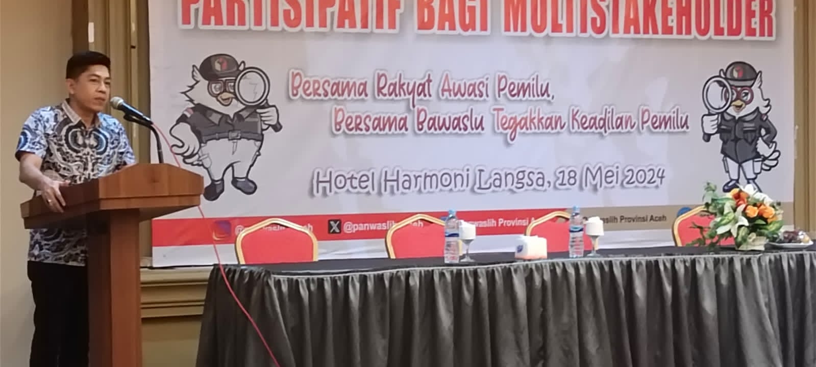 Panwaslih Aceh Sosialisasi Pengawasan Pemilu Partisipatif Bagi Multistakeholder