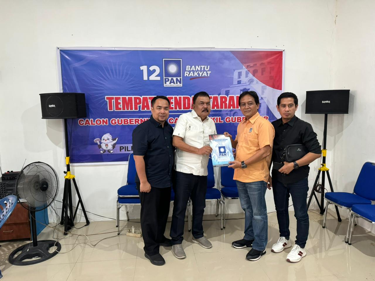 Diwakili Erwan Dan Ricky, Bobby Ambil Formulir Pendaftaran Pilkada Sumut Di PAN