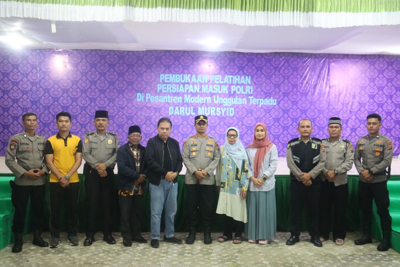 Kapolres Tapsel Buka Secara Resmi Pelatihan Masuk Polri Santri Darul Mursyid