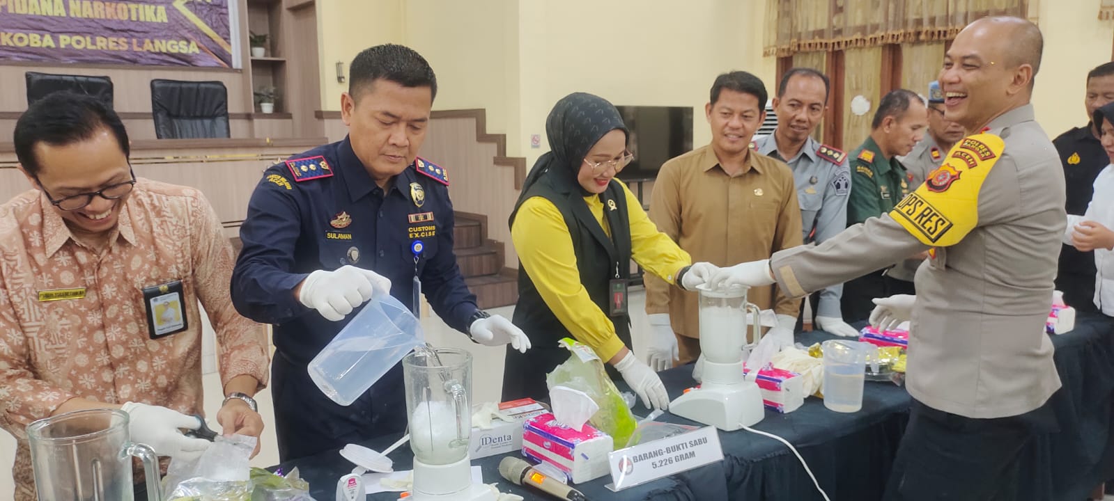 Polres Langsa Musnahkan 5,2 Kg Sabu Dari 7 Tersangka