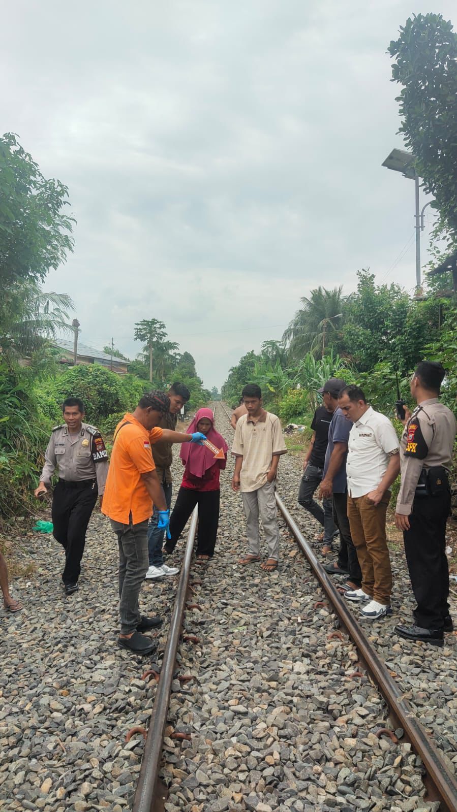 Seorang Pria Tewas Tertabrak KA Di Kota Tebingtinggi