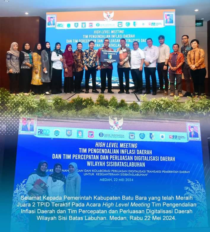 Pemkab Batubara Raih Juara II Kategori TPID