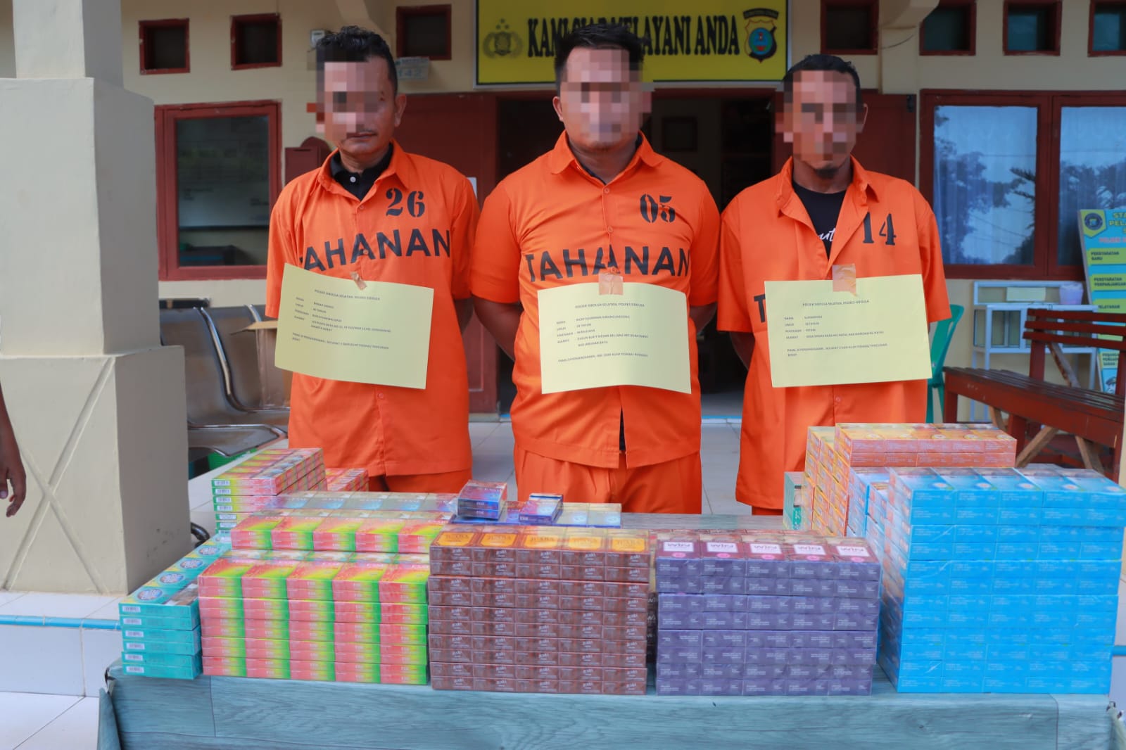 Polisi Ringkus 3 Terduga Pelaku Pencurian Rokok Milik PT KT & G TSPM