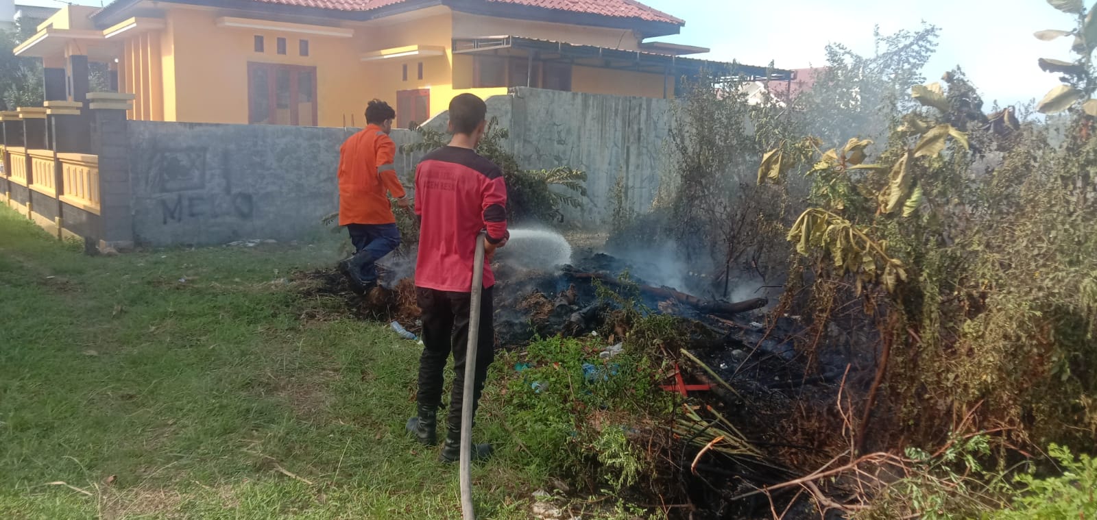 Lahan Milik Gampong Ajun Laksamana Terbakar