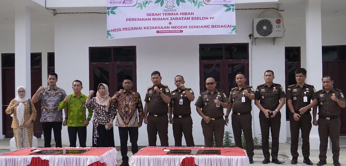 Serah Terima Hibah Rumah Dinas Dan Mess Kejari Sergai