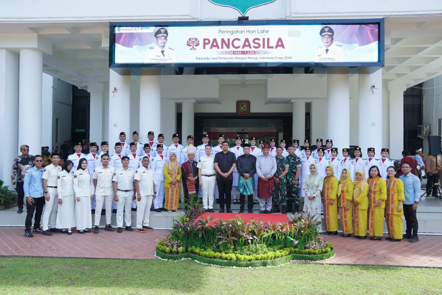 Pimpin Upacara Hari Lahir Pancasila, Bobby Nasution Ajak Masyarakat Manfaatkan Teknologi Komunikasi Aktualisasikan Nilai-nilai Pancasila