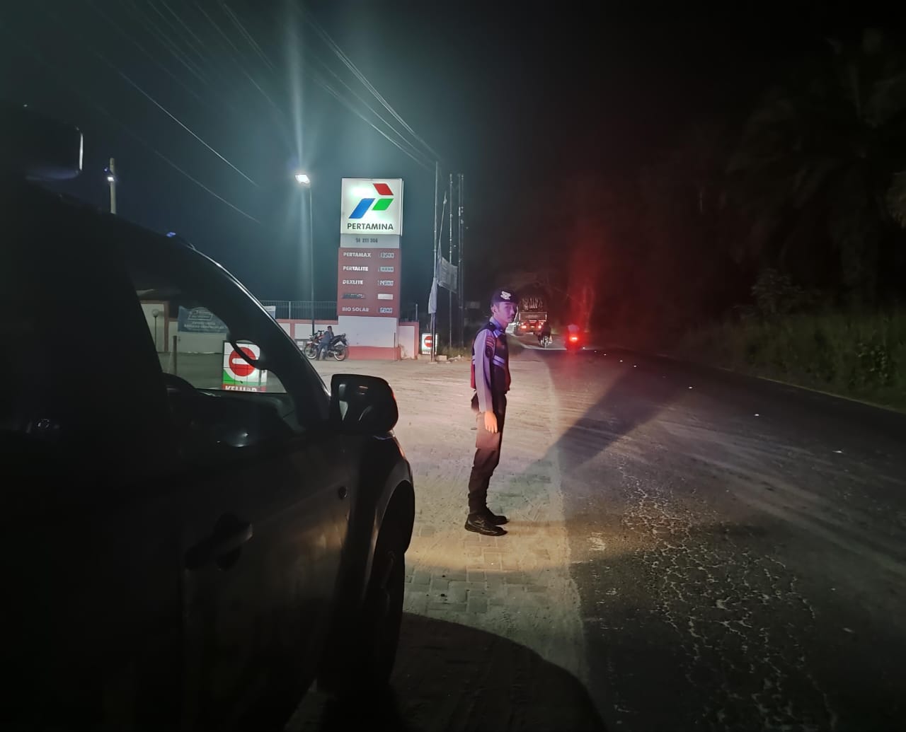 Samapta Polres Simalungun Gelar Patroli Malam