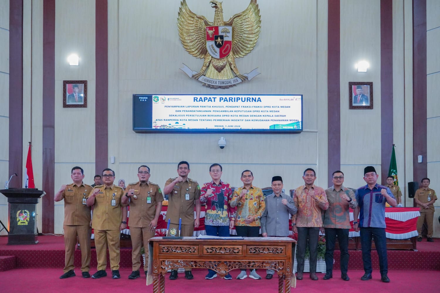 DPRD Medan-Pemko Medan Setujui Ranperda Insentif Dan Kemudahan Penanaman Modal