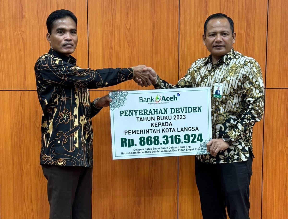 Pemko Langsa Terima Dividen BAS Rp868 Juta