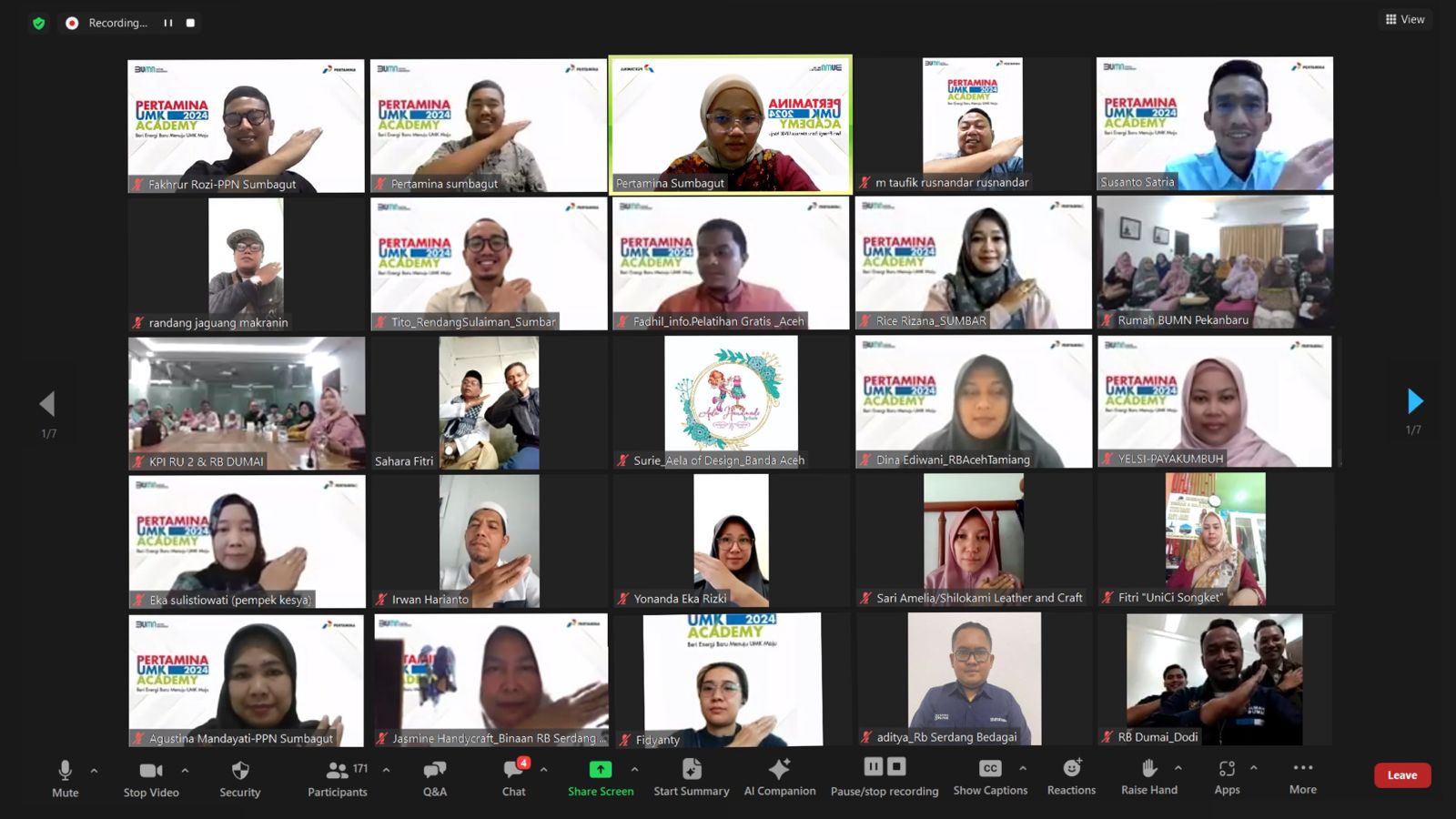 Ratusan Peserta Ikuti Pertamina UMK Academy 2024