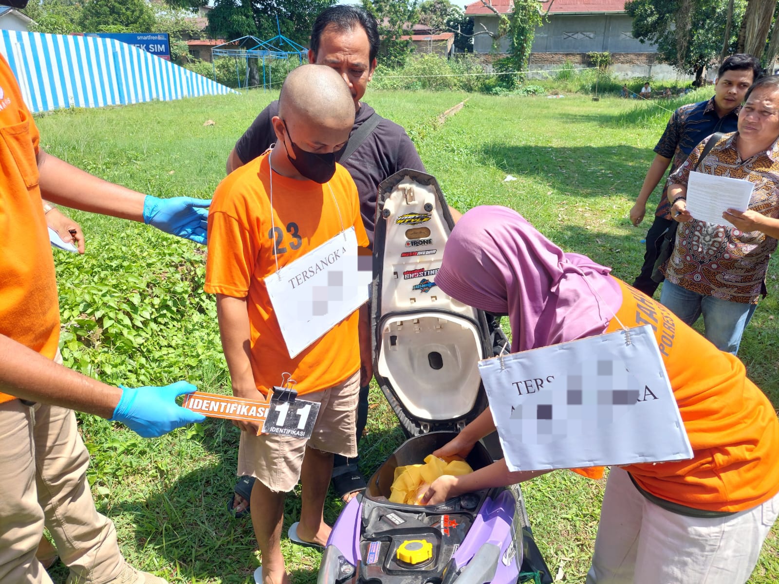 Polres Simalungun Gelar Rekonstruksi Kasus Pembuangan Bayi Di Kebun Teh