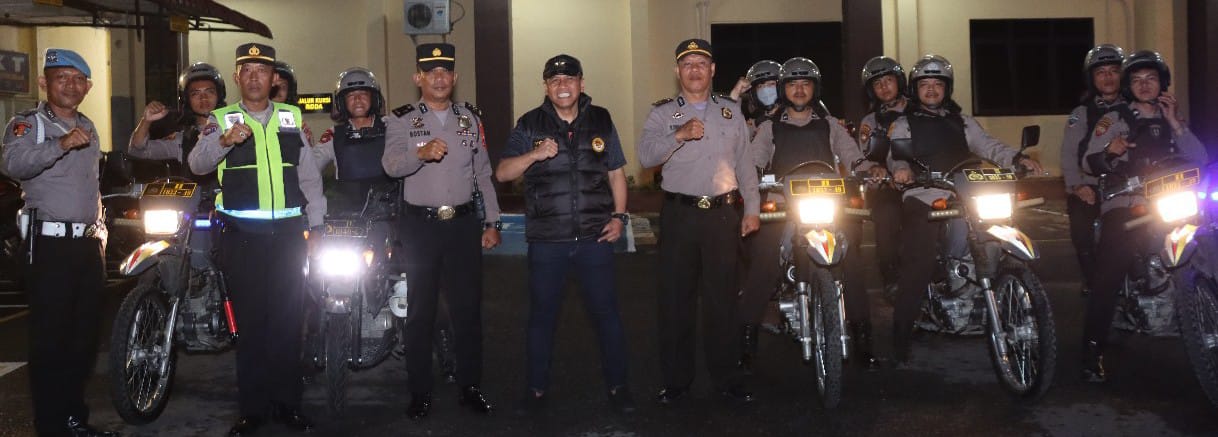 Kapolres P. Siantar Pimpin Operasi Pemberantasan Geng Motor