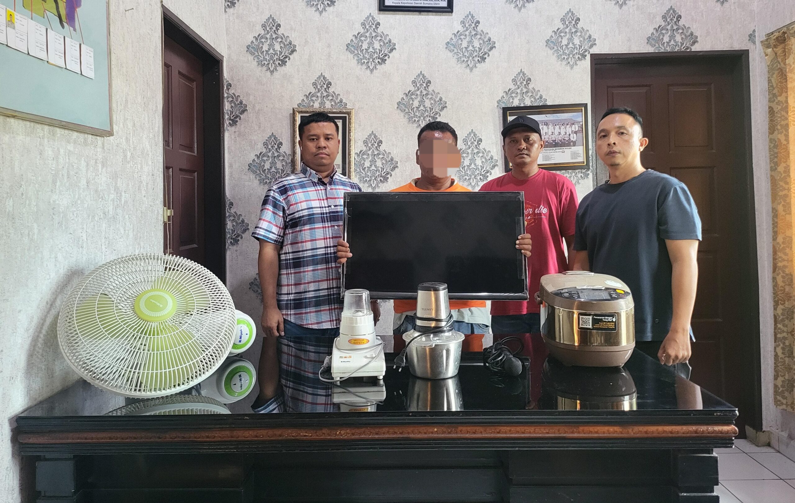 Polsek Pagar Merbau 1 X 24 Jam Ungkap Kasus Pencurian Dengan Pemberatan