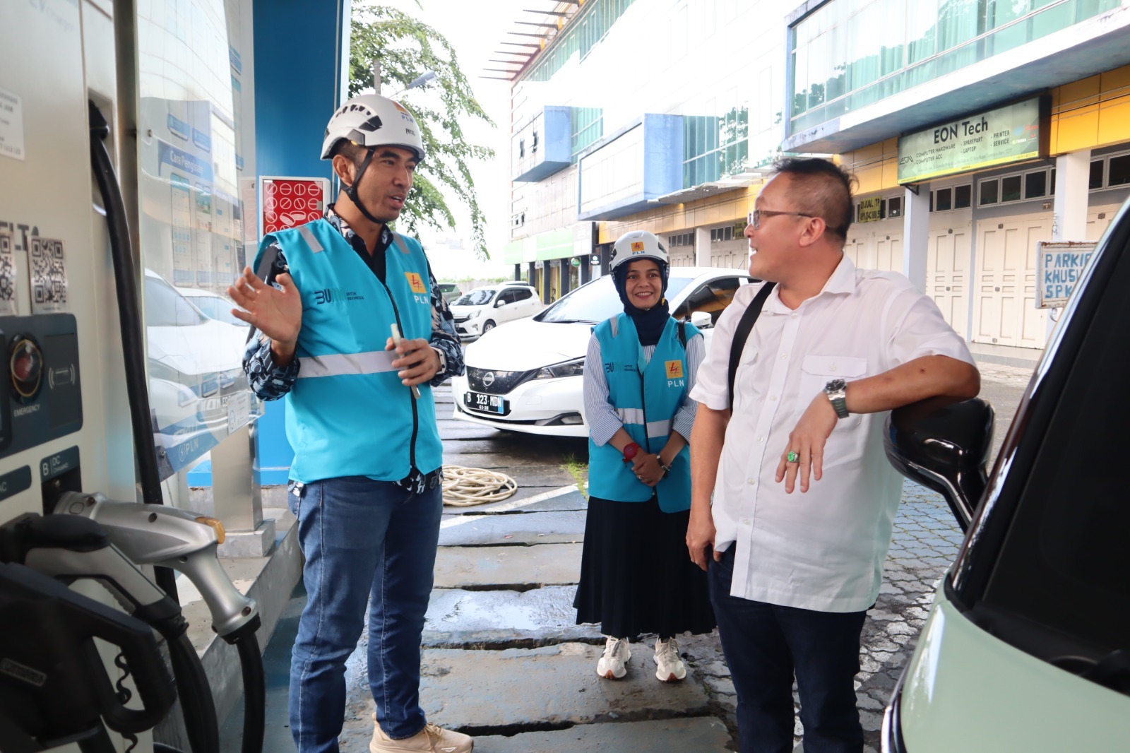 Sambut Idul Adha, PLN UP3 Medan Tinjau Layanan SPKLU