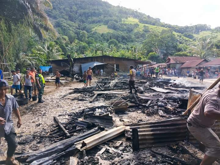 3 Rumah Di Agara Hangus Terbakar