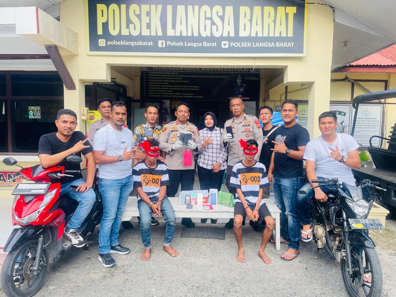 Resahkan Warga, Dua Pelaku Jambret Ditangkap