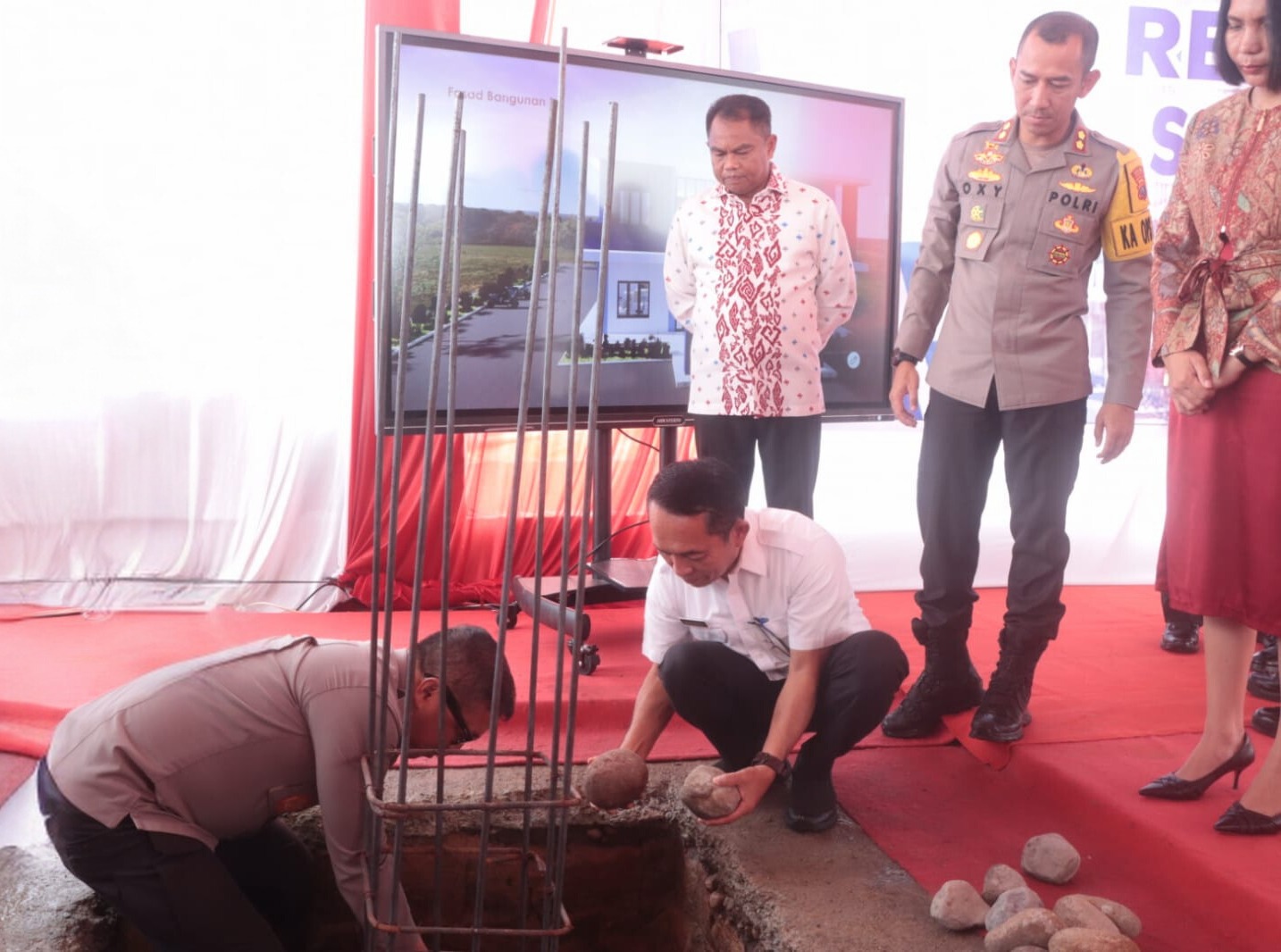 Kapoldasu Peletakan Batu Pertama Rehab Kantor Satlantas Sergai
