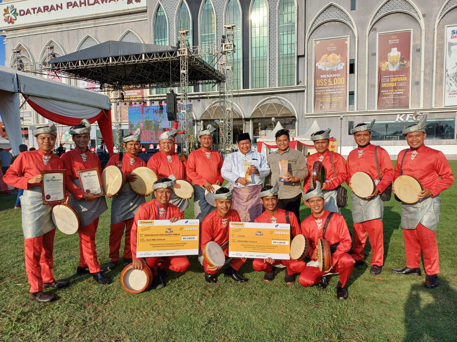 Tim Rebana Lasqi Labura Wakili DMDI Indonesia Juara 1 Di Melaka