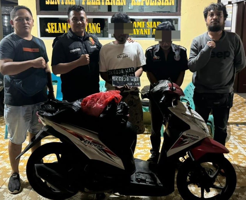 Polsek Siantar Selatan Ringkus Pelaku Curanmor Dan Penadah