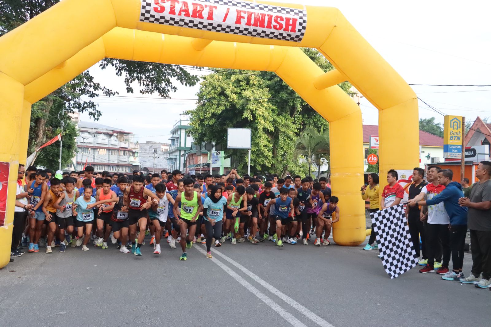 Ratusan Remaja Ikuti Fun Run Piala Pj Wali Kota dan Kapolres Tebingtinggi