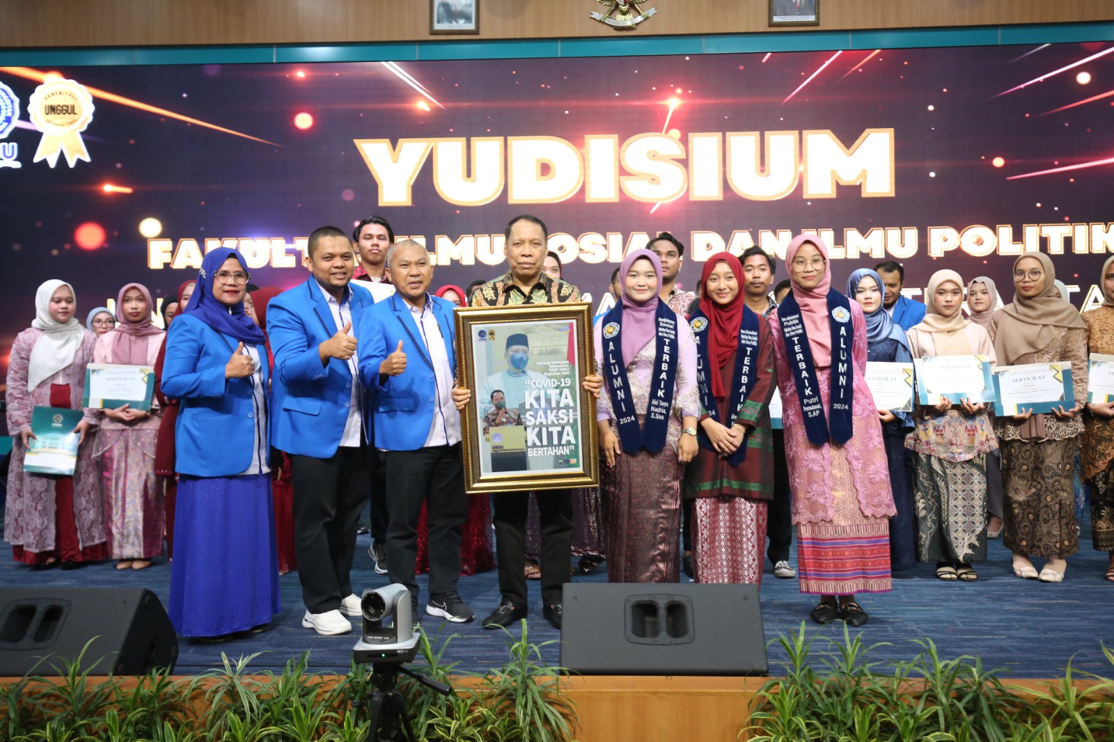 252 Sarjana FISIP UMSU Ikut Yudisium, 29 Orang Berprestasi Nasional Dan Internasional