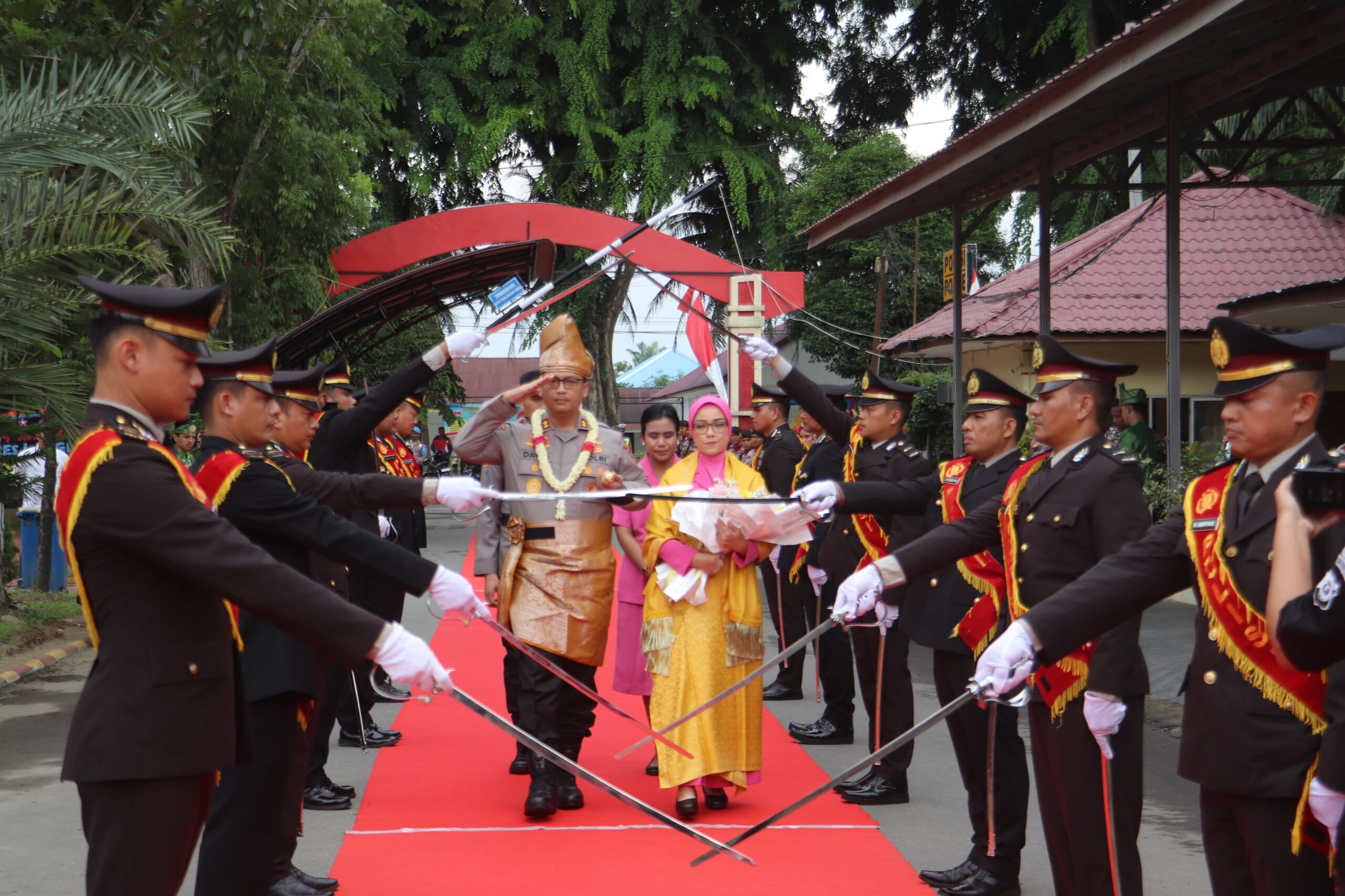 Kapolres Langkat AKBP David Triyo Prasojo Disambut Hangat