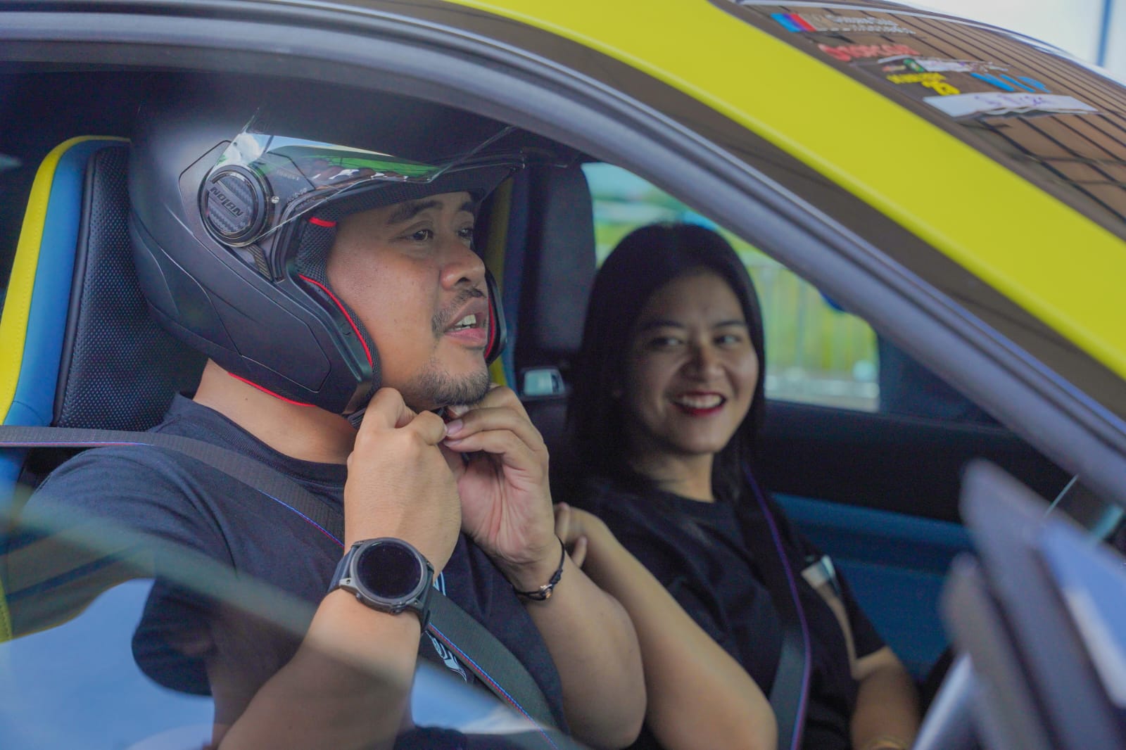 Didampingi Kahiyang Ayu, Bobby Nasution Jajal Lintasan RDO Kolaborasi Medan Berkah Drage Race Cars & Bike