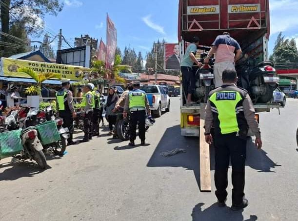 Langgar Aturan, 34 Kendaraan Terjaring Di Tanah Karo