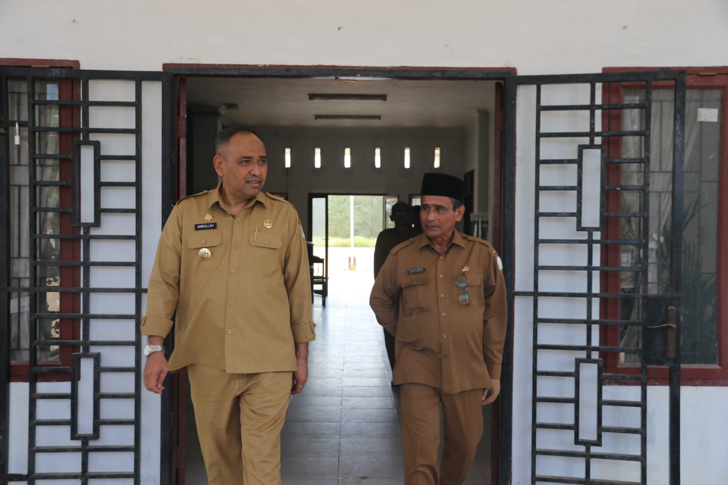 Hari Pertama Berdinas, Amrullah Tinjau Sejumlah OPD