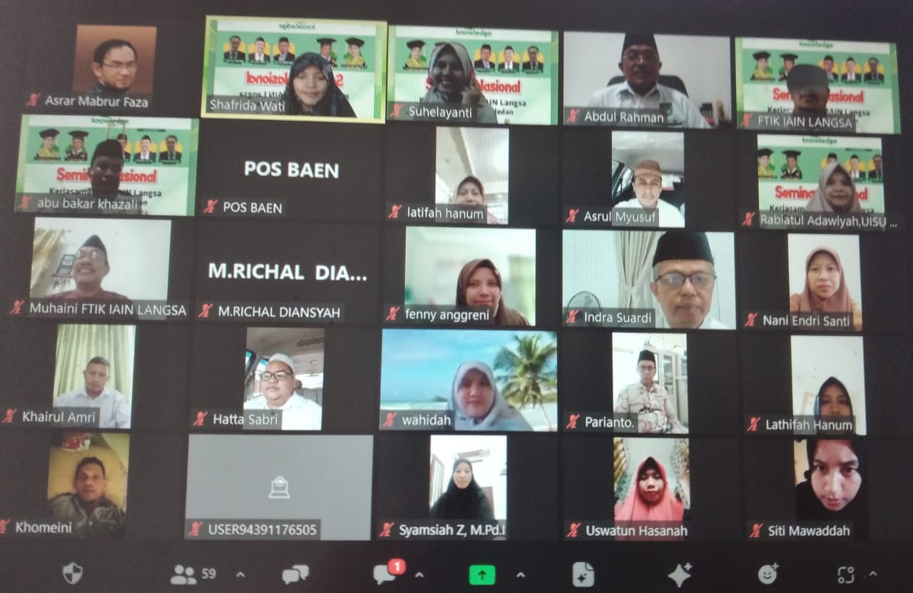 Perdana, Knowledge FTIK IAIN Langsa Gelar Seminar Nasional Kolaboratif