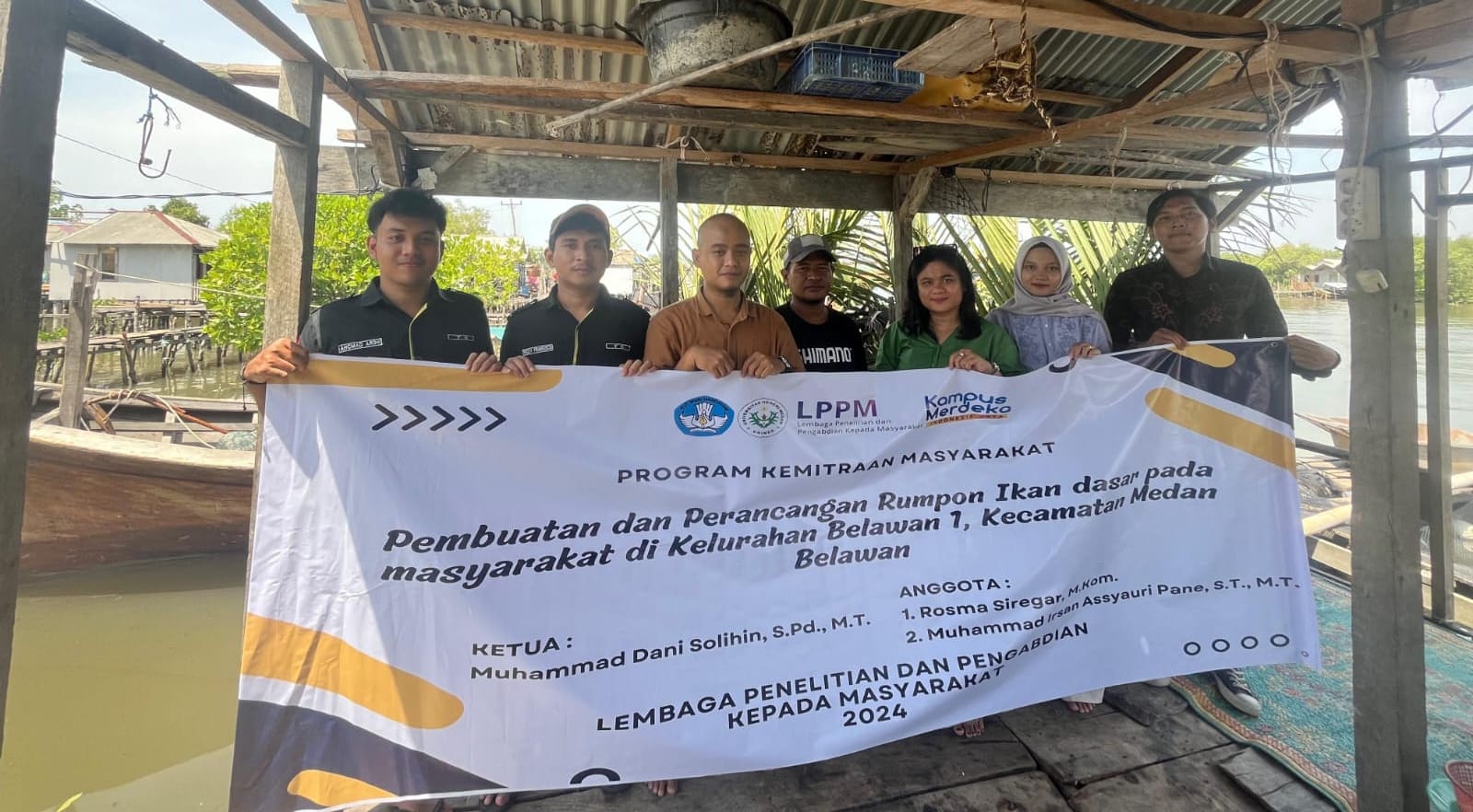 Dosen Unimed Tingkatkan Hasil Tangkapan Nelayan Kelurahan Belawan I Melalui Pemasangan Rumpon Ikan