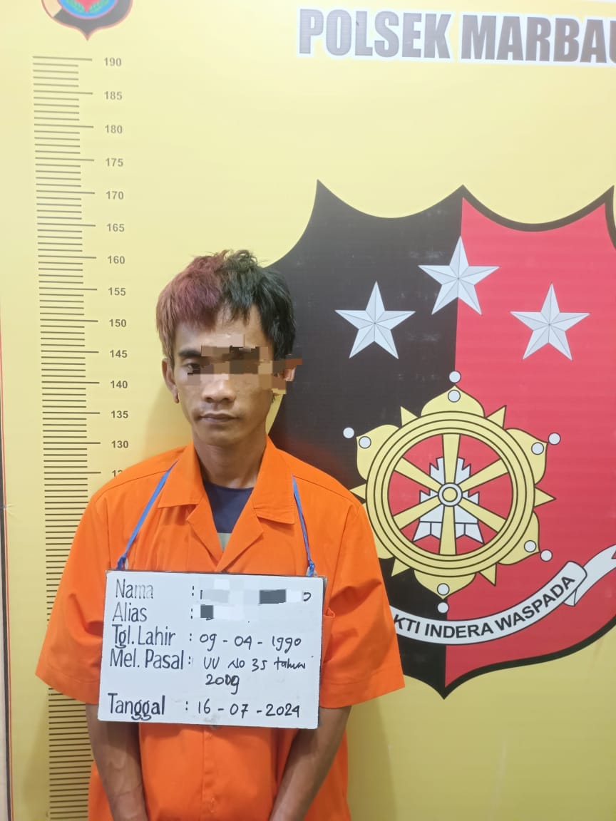 Polsek Marbau Bakar Sarang Narkoba