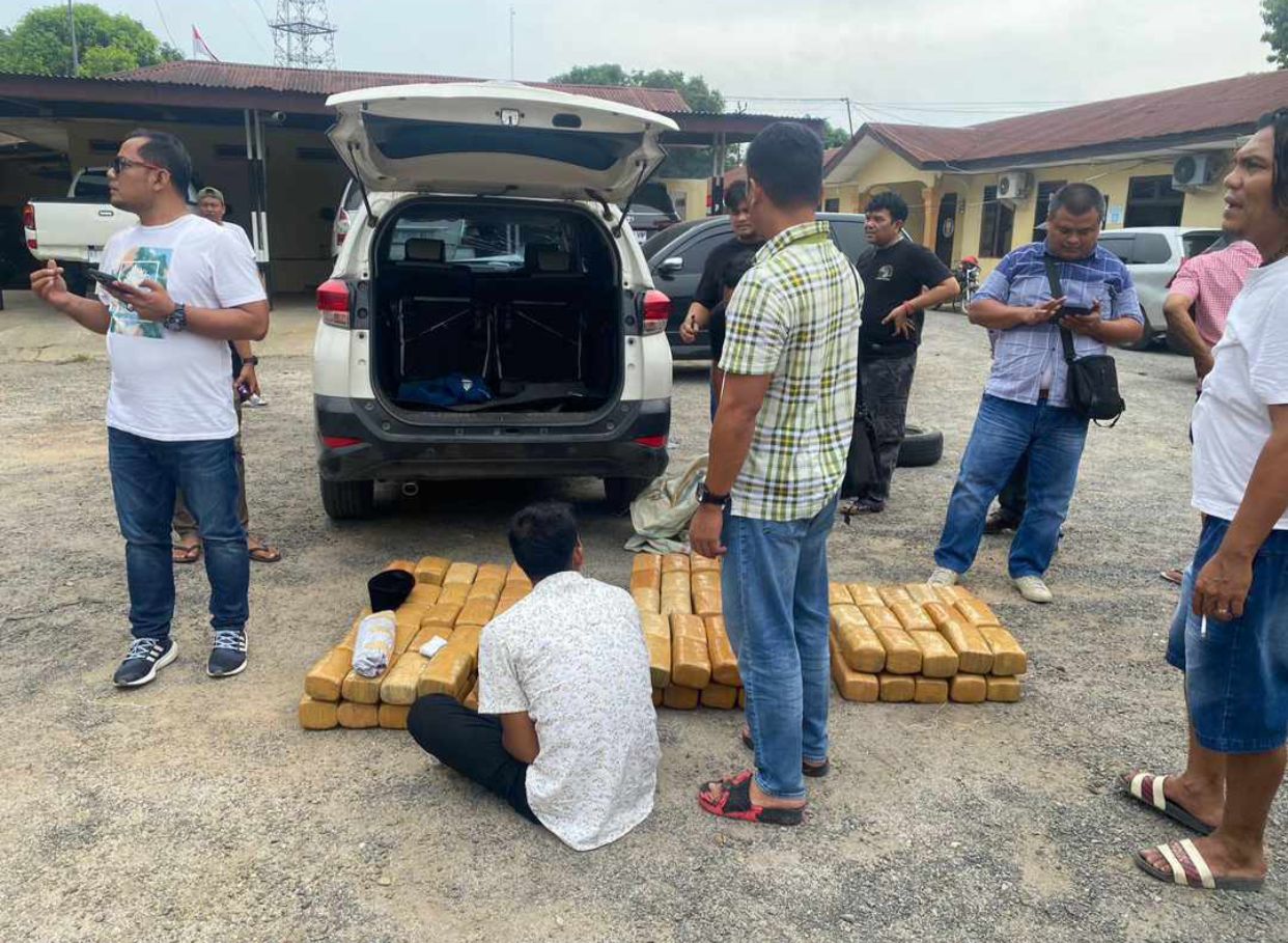Sat Narkoba Polres Asahan Amankan 130 Kg Ganja