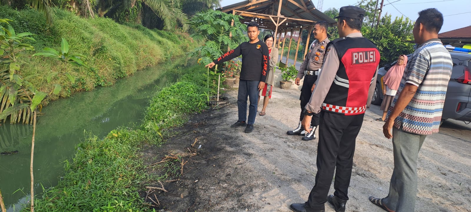 Pengendara Sepeda Motor, Tercebur Parit, Meninggal Dunia