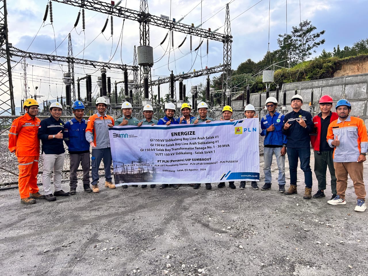 Rekomisioning Dan Energize GI, SUTT 150 kV Sidikalang – Salak Line #1