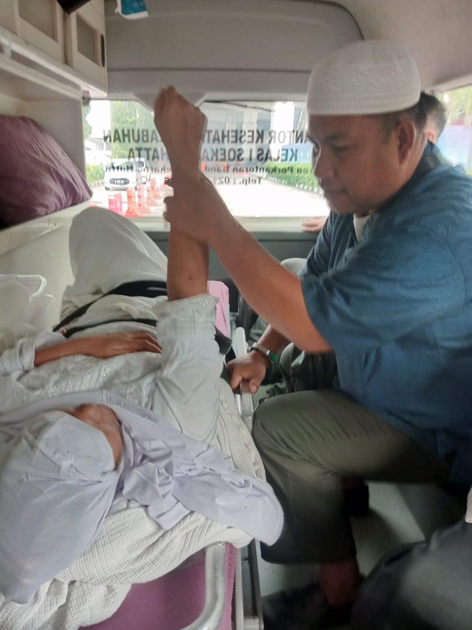 Seorang Jamaah Haji Labusel Yang Sakit Di Madinah Telah Pulang Ke Tanah Air