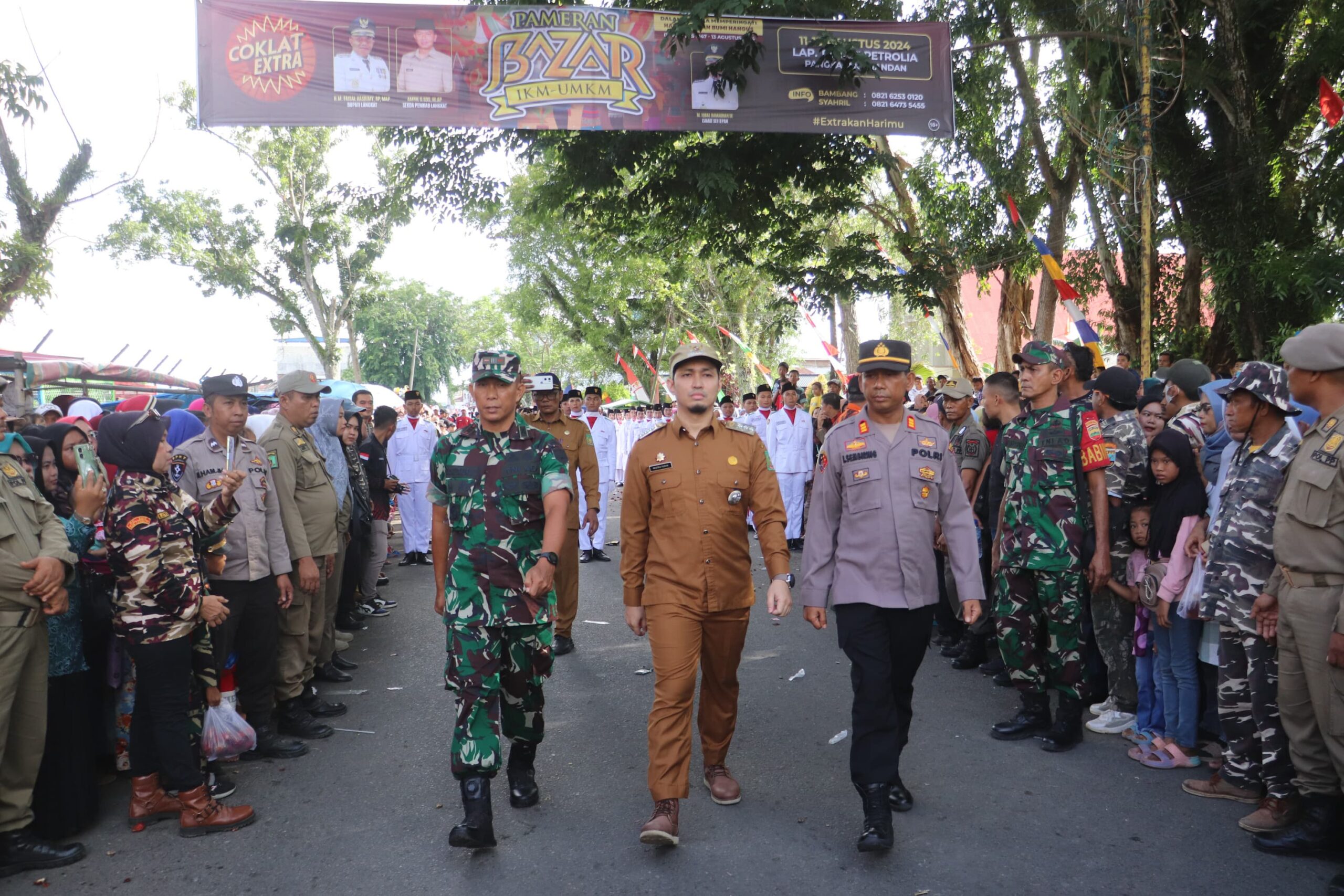 Kapolres Langkat Hadiri Puncak Peringatan Brandan Bumi Hangus